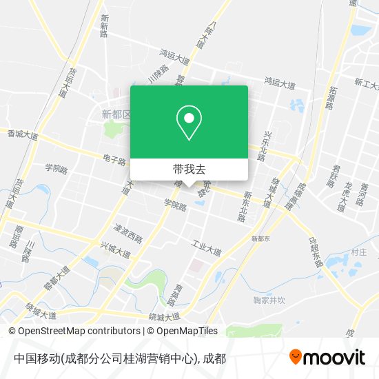 中国移动(成都分公司桂湖营销中心)地图