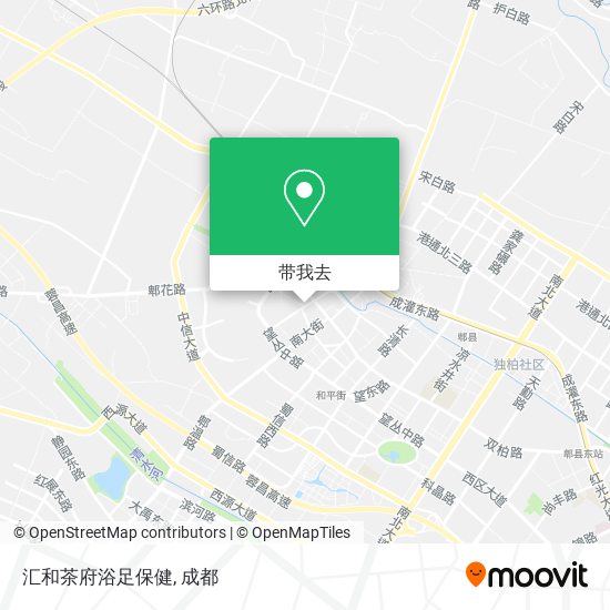 汇和茶府浴足保健地图