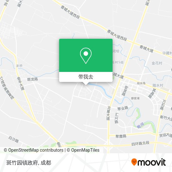 斑竹园镇政府地图