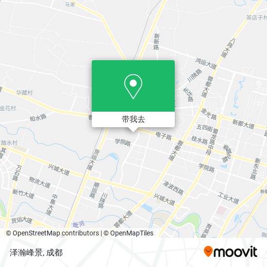 泽瀚峰景地图