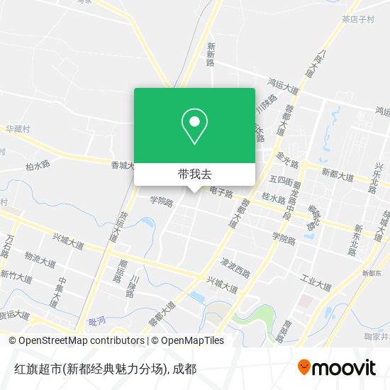 红旗超市(新都经典魅力分场)地图