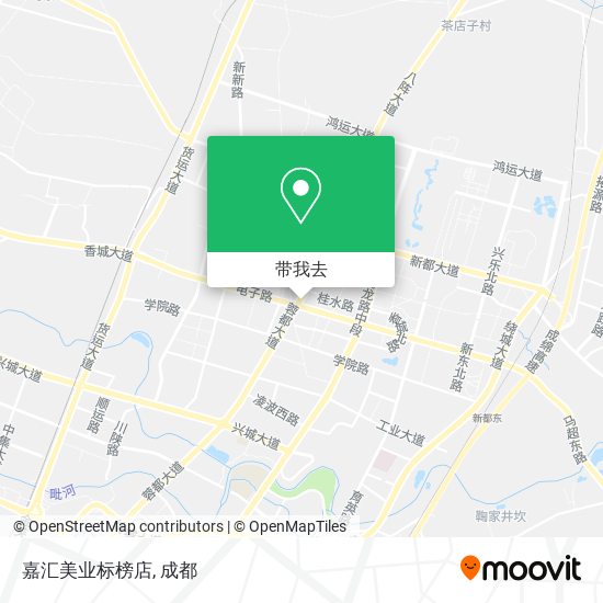 嘉汇美业标榜店地图