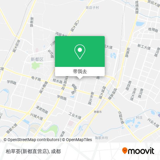 柏草荟(新都直营店)地图