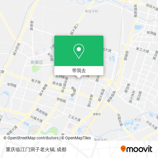 重庆临江门洞子老火锅地图