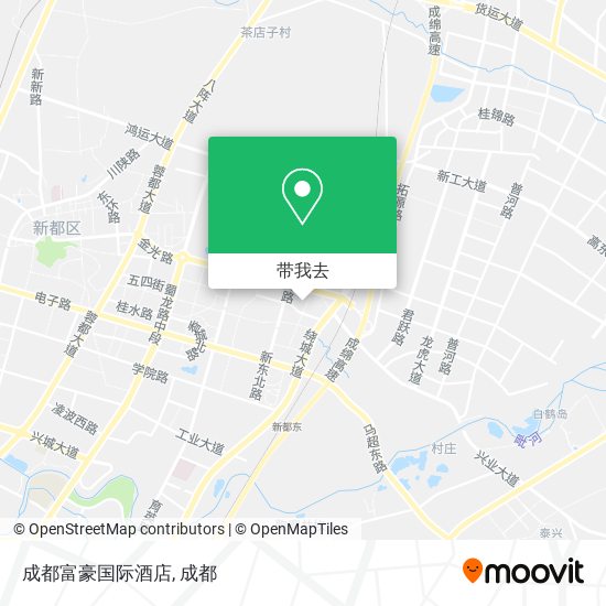 成都富豪国际酒店地图