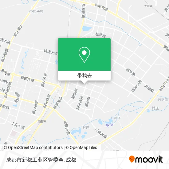 成都市新都工业区管委会地图