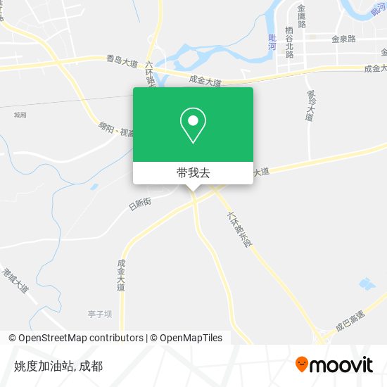 姚度加油站地图