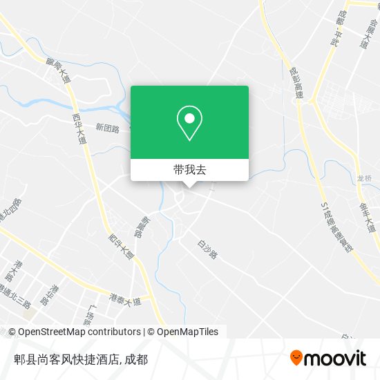 郫县尚客风快捷酒店地图