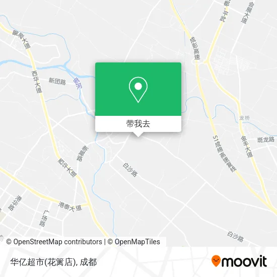 华亿超市(花篱店)地图