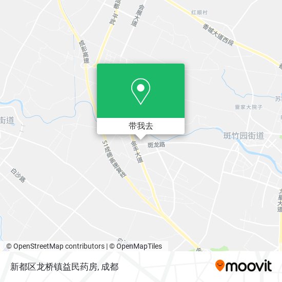 新都区龙桥镇益民药房地图