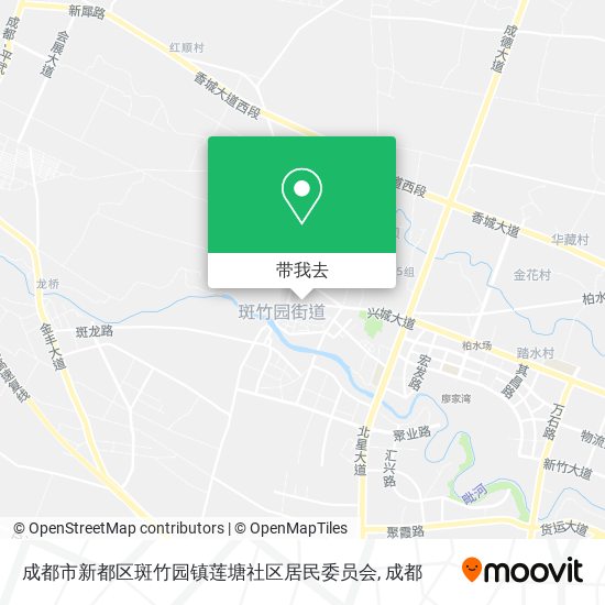 成都市新都区斑竹园镇莲塘社区居民委员会地图