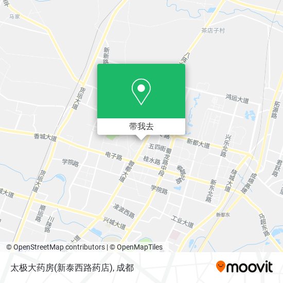 太极大药房(新泰西路药店)地图