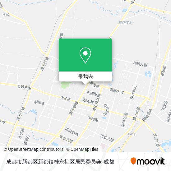 成都市新都区新都镇桂东社区居民委员会地图