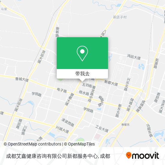 成都艾鑫健康咨询有限公司新都服务中心地图
