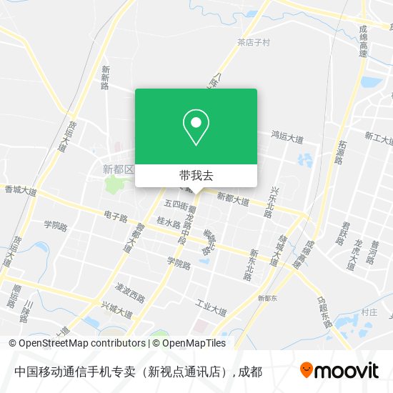中国移动通信手机专卖（新视点通讯店）地图