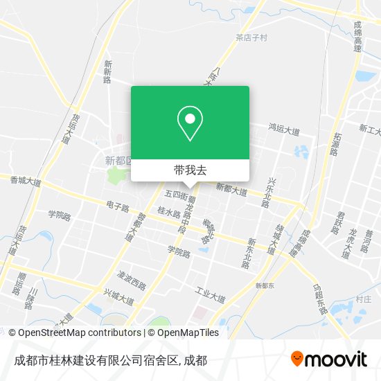 成都市桂林建设有限公司宿舍区地图