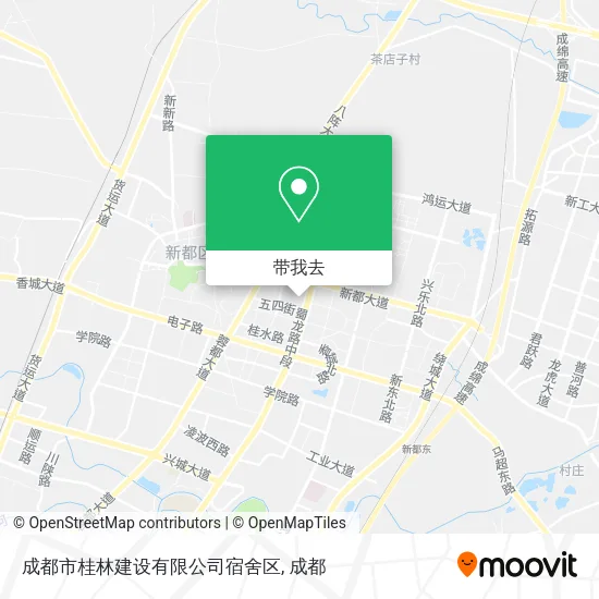 成都市桂林建设有限公司宿舍区地图