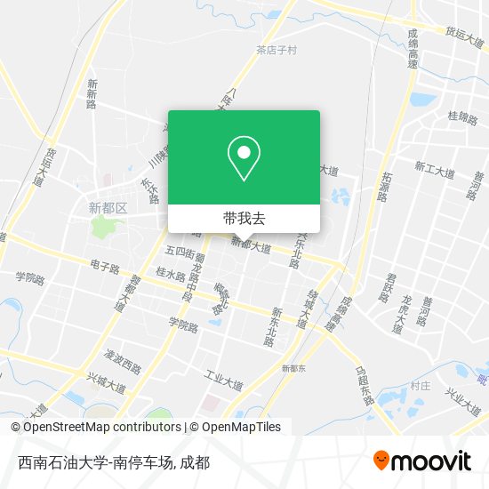 西南石油大学-南停车场地图