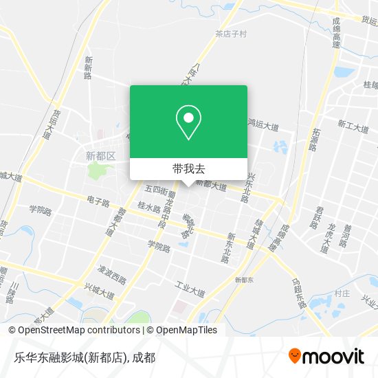 乐华东融影城(新都店)地图