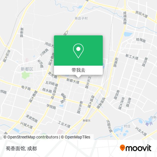 蜀香面馆地图