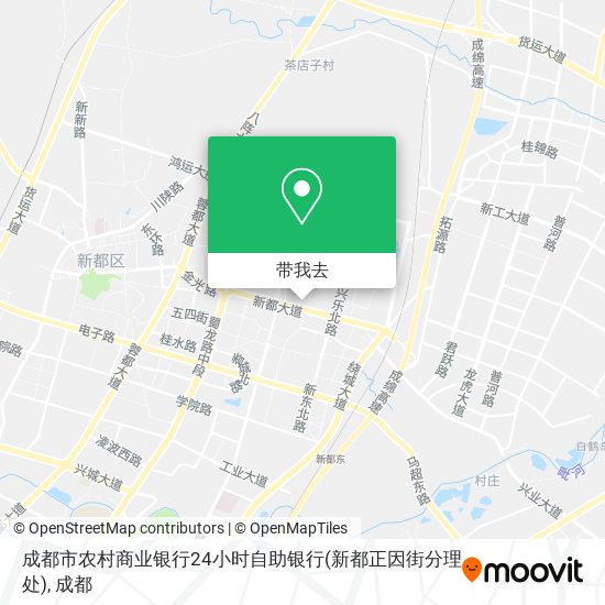 成都市农村商业银行24小时自助银行(新都正因街分理处)地图