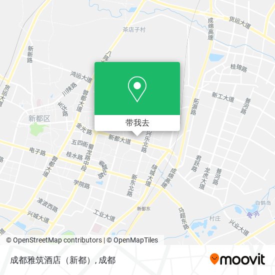成都雅筑酒店（新都）地图