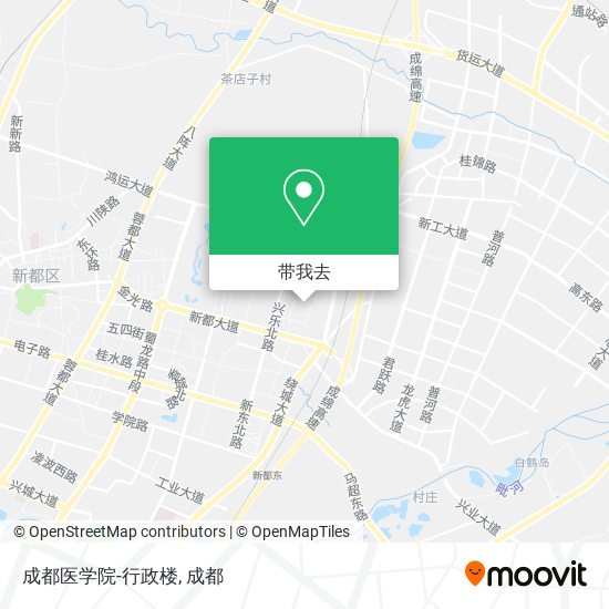 成都医学院-行政楼地图