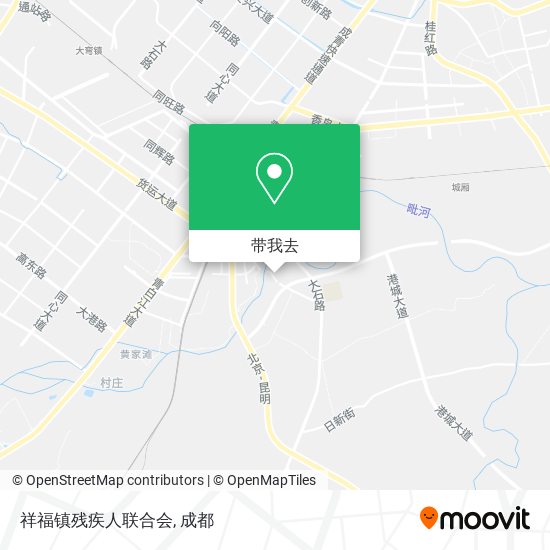 祥福镇残疾人联合会地图