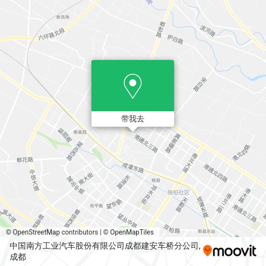 中国南方工业汽车股份有限公司成都建安车桥分公司地图