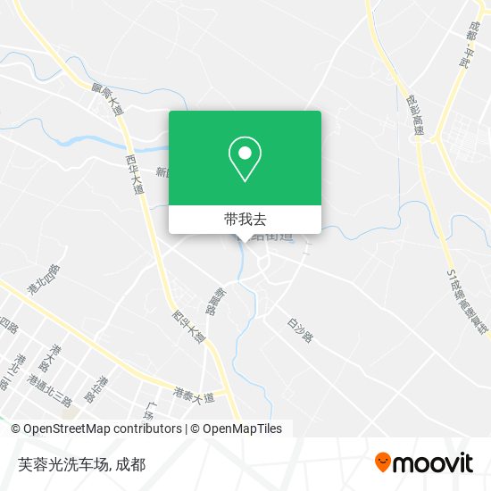 芙蓉光洗车场地图