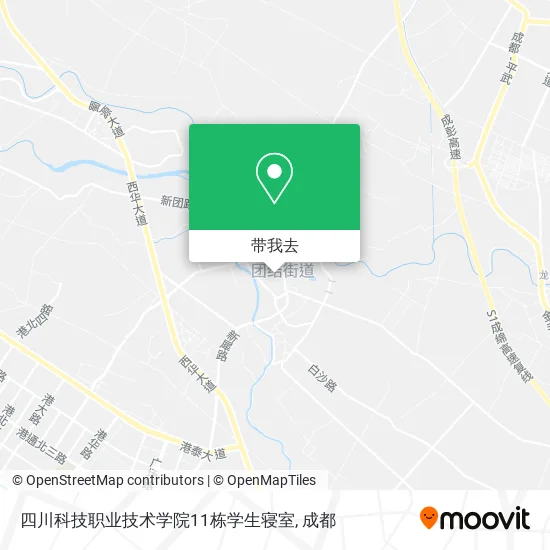 四川科技职业技术学院11栋学生寝室地图