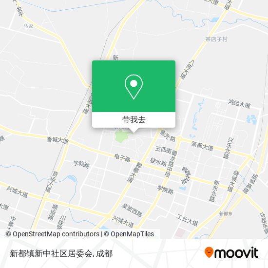 新都镇新中社区居委会地图