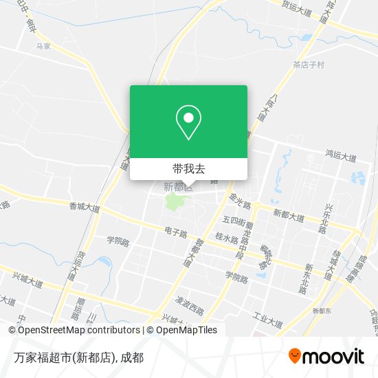 万家福超市(新都店)地图