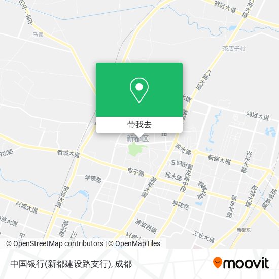 中国银行(新都建设路支行)地图