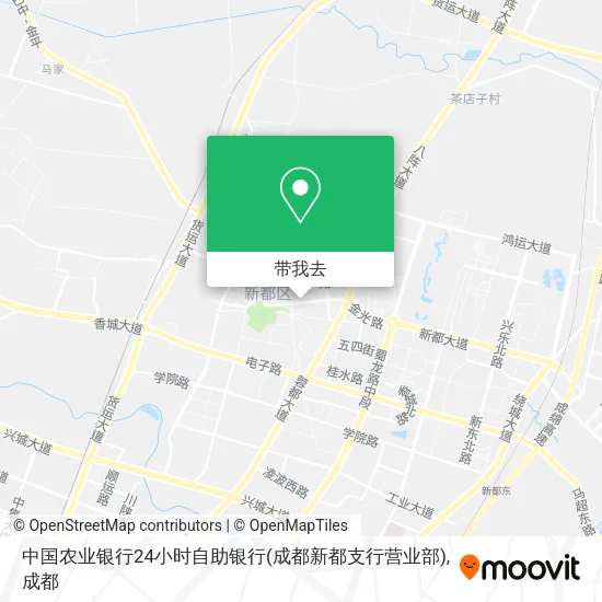 中国农业银行24小时自助银行(成都新都支行营业部)地图