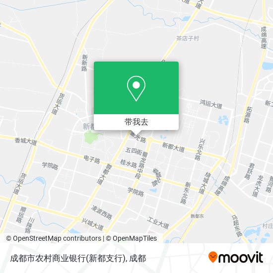 成都市农村商业银行(新都支行)地图