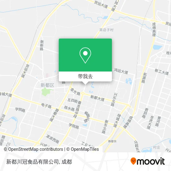 新都川冠食品有限公司地图