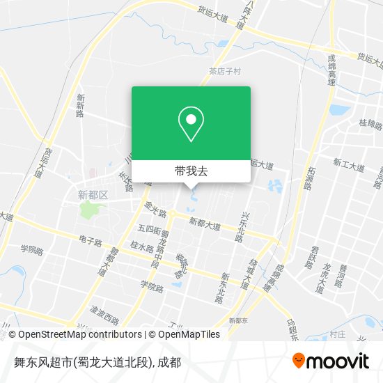 舞东风超市(蜀龙大道北段)地图