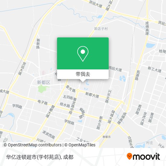 华亿连锁超市(学邻苑店)地图