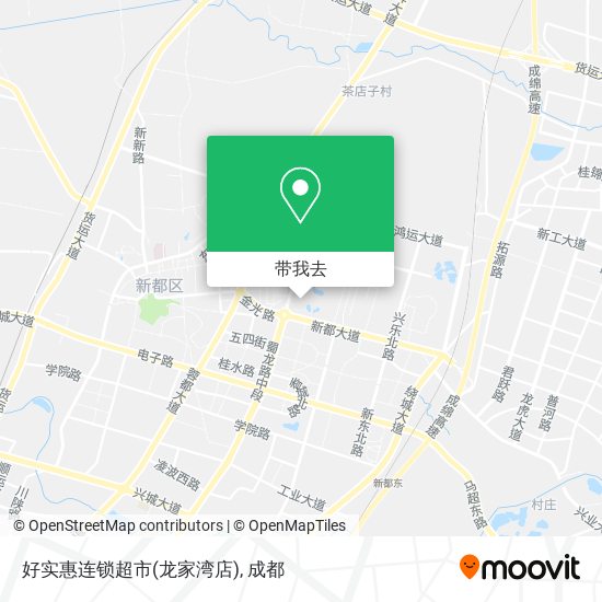 好实惠连锁超市(龙家湾店)地图