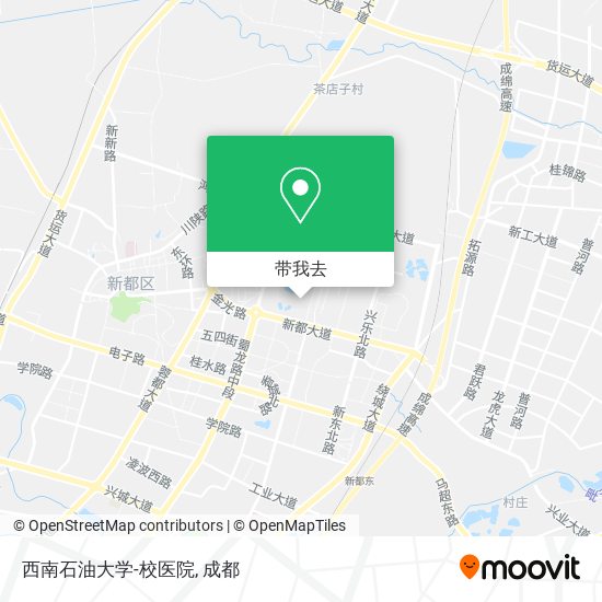 西南石油大学-校医院地图