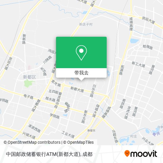 中国邮政储蓄银行ATM(新都大道)地图