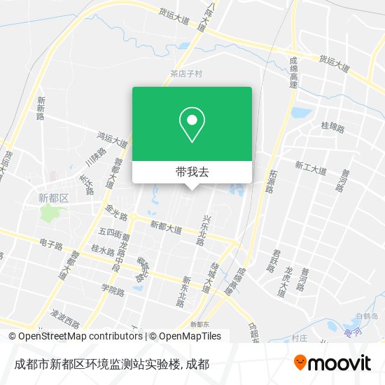成都市新都区环境监测站实验楼地图