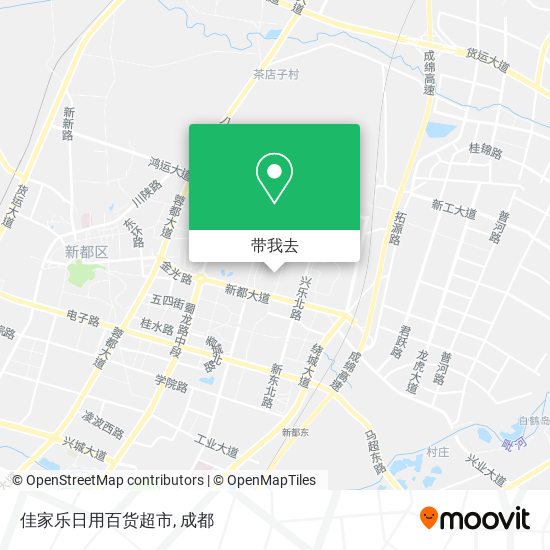 佳家乐日用百货超市地图