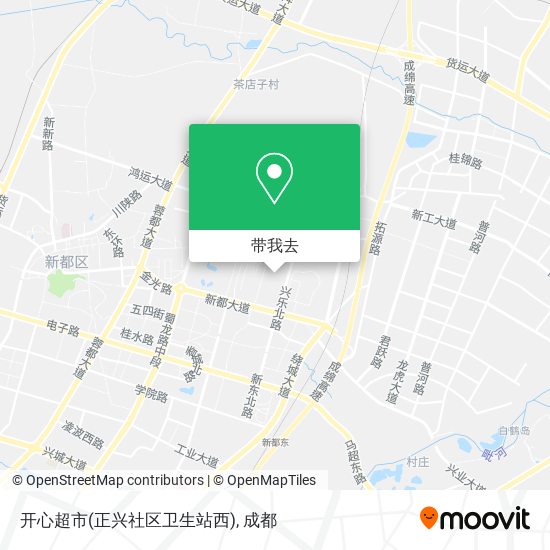 开心超市(正兴社区卫生站西)地图