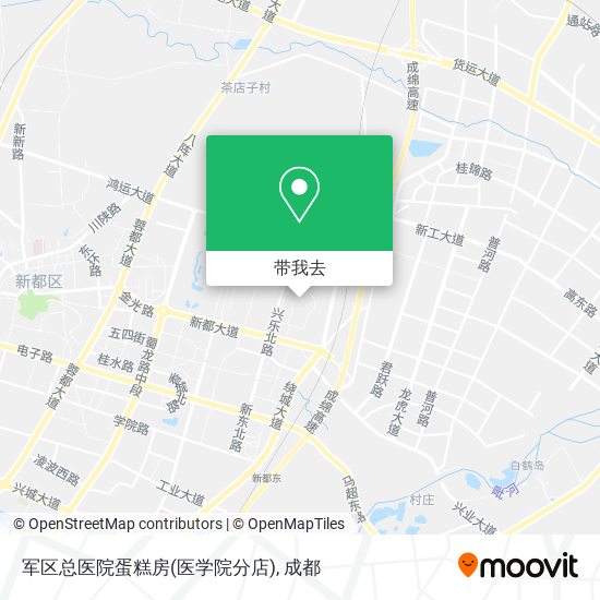 军区总医院蛋糕房(医学院分店)地图