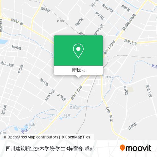 四川建筑职业技术学院-学生3栋宿舍地图