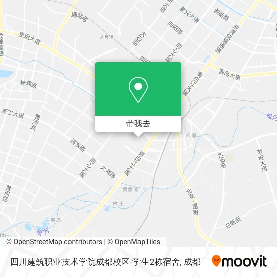四川建筑职业技术学院成都校区-学生2栋宿舍地图