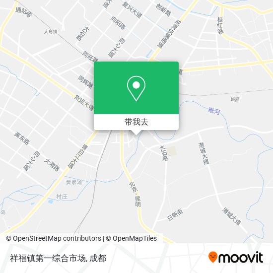 祥福镇第一综合市场地图