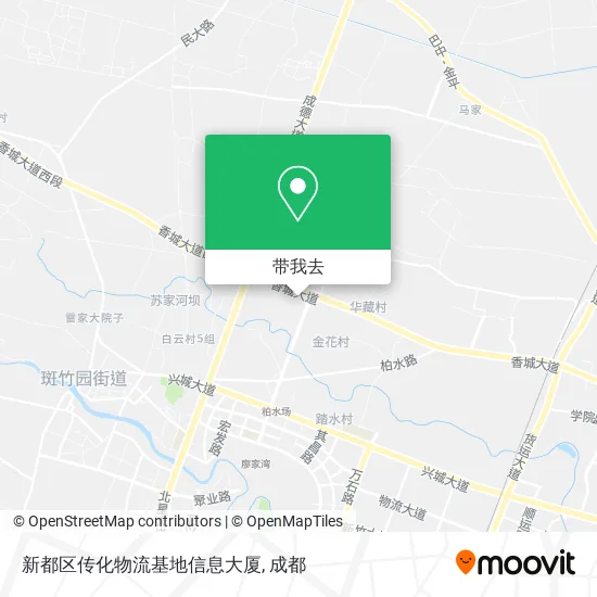 新都区传化物流基地信息大厦地图
